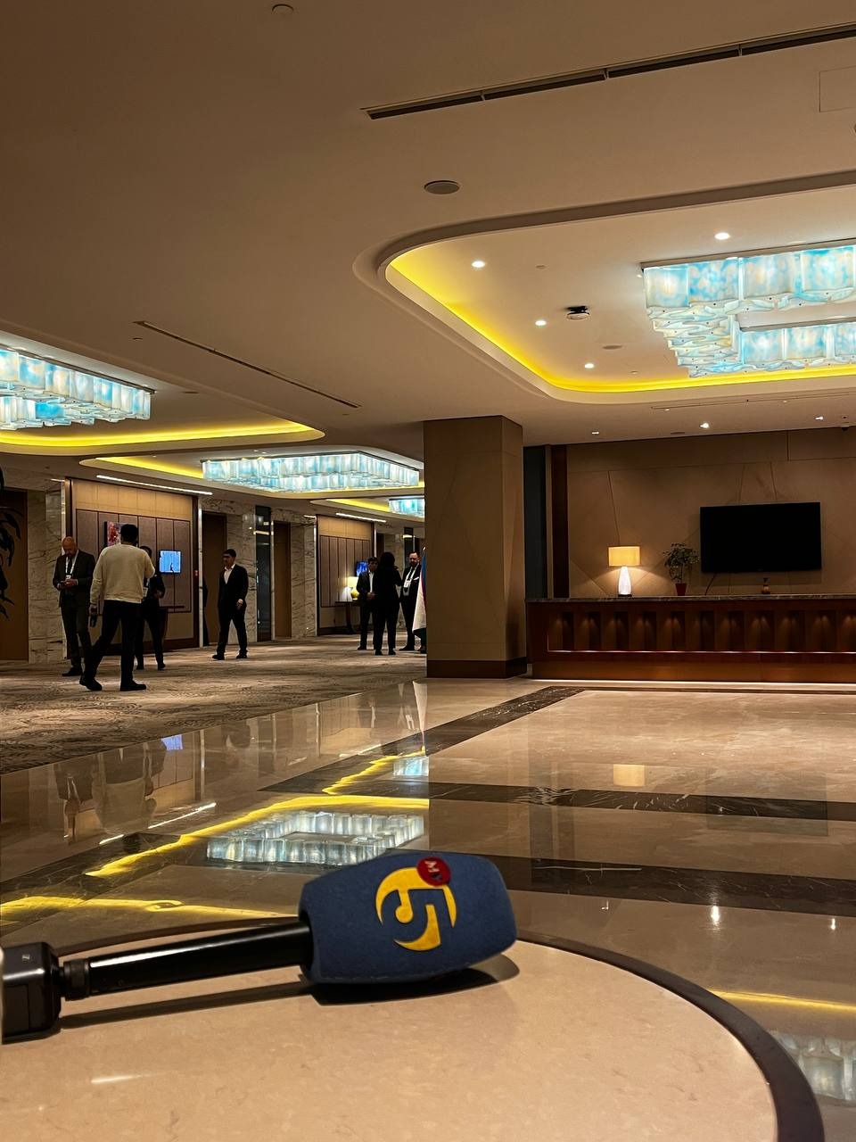Interior of Hilton Tashkent City, the venue of the business forum.