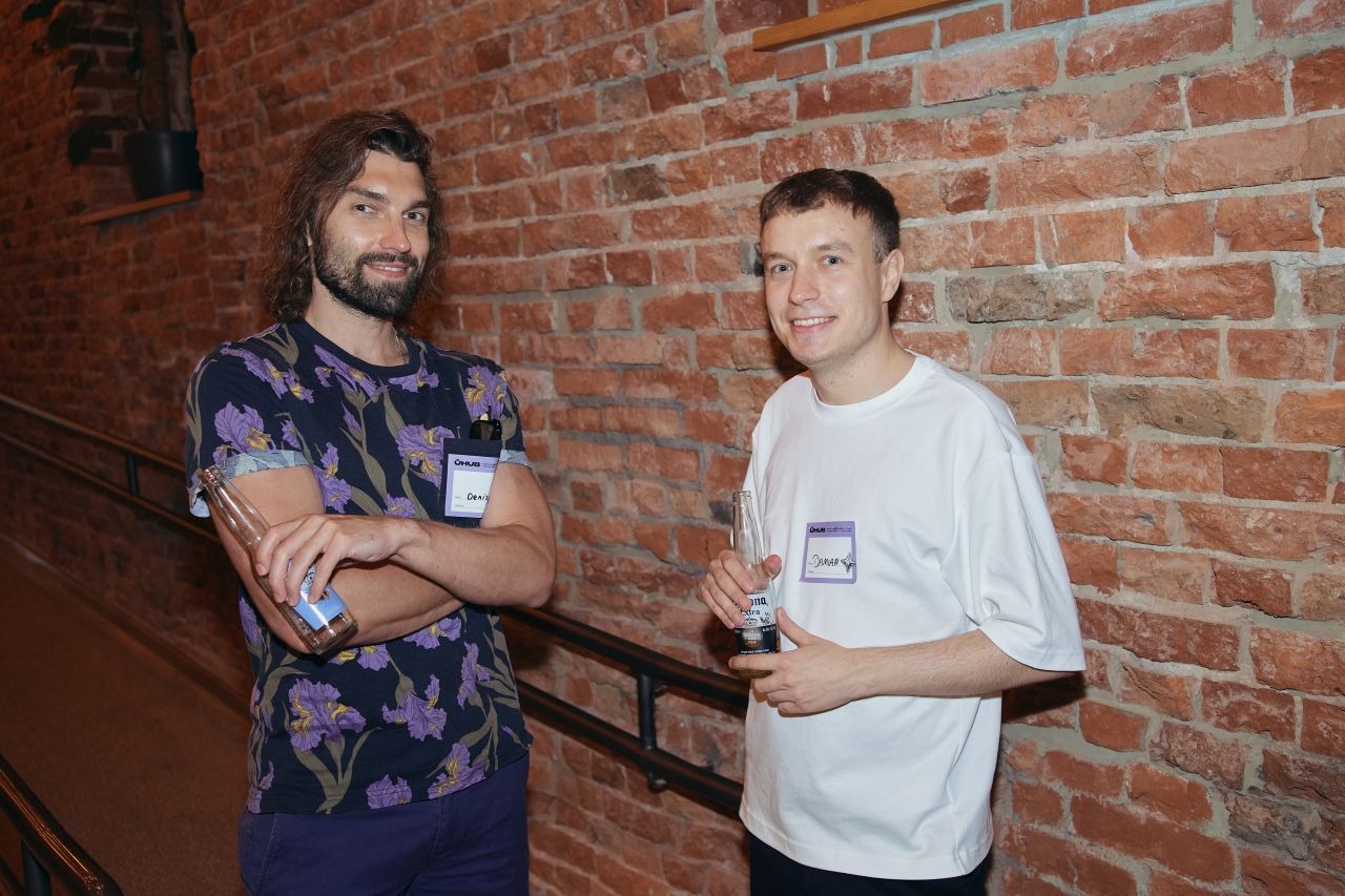 The author of eastok with a friend at AI Shift Meetup 2026 in Warsaw.